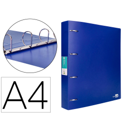 Liderpapel Carpeta 4 Anillas 40 mm Polipropileno Din A4 Azul Translucido Precio: 4.49999968. SKU: B1H6EVX8V5