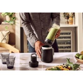 Kitchenaid Batidora de Vaso Inalámbrica 12V con Batería, Accesorios, Color Negro Mate