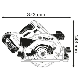 Bosch Professional Sierra Circular Inalámbrica GKS 18V-57 G (2 Baterías x 4.0Ah, Cargador GAL 18V-40 y L-Case)