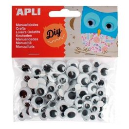 Apli Ojos Móviles Negros Redondos Adhesivos Tamaños Surtidos -Bolsa 100U- Precio: 1.79000019. SKU: B1DTX4WNLB