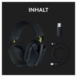 Logitech G435 Auriculares Inalámbricos Gaming Bluetooth LIGHTSPEED Discord Dolby Atmos para Consola y PC