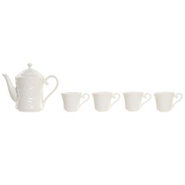 Juego de Tazas de Café Home ESPRIT Blanco Bambú Porcelana Juego de Tazas de Café Home ESPRIT Blanco Bambú Porcelana