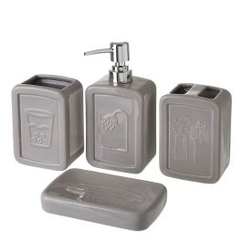 Set de Baño Gris Cerámica 27,5 x 7 x 24 cm Precio: 15.49999957. SKU: B138BPHZ6J