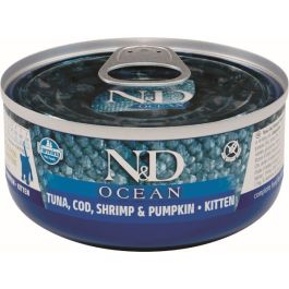 Farmina N&D Cat Kitten Ocean Atun Bacalao Calabaza 24x70 gr Precio: 25.5899996. SKU: B1A6CPFDJZ