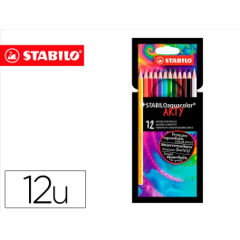 Stabilo Lápices de Colores Aquacolor Arty Line Acuarelables Estuche de Cartón 12 Unidades Precio: 5.89000049. SKU: B13WQCLLGS