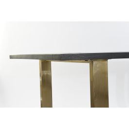 DKD Home Decor Gold dark Mesa Comedor Moderno Mango Metal Negro Dorado 89 x 75 x 180 cm