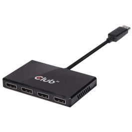 Club3D Hub Multi Stream Transport DisplayPort 1.2 Quad Monitor, 4x DP, Full HD 1920x1080 60Hz, USB Powered
