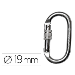 Faru Mosquetón Acero Galvanizado Apertura 18 mm Cierre Rosca Manual Resistencia 25 kN Seguridad Trabajo Precio: 21.88999989. SKU: B1K5WEQDHC