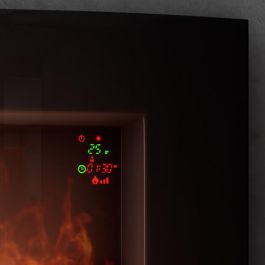 Chimenea Eléctrica Decorativa de Pared Cecotec Warm 3500 Curved Flames 1000 - 2000 W
