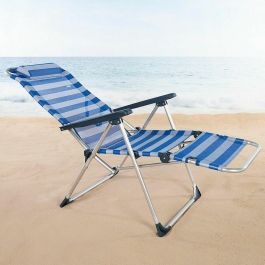 Tumbona reclinable Aktive A rayas Marinero 149 x 78 x 49 cm Tumbona reclinable Aktive A rayas Marinero 149 x 78 x 49 cm