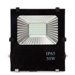 HO-FH-30W-CW Foco Proyector LED 30W 3600Lm 6000ºK Luz Fría IP65 Exterior Antideslumbramiento UGR<19 50.000H Vida Útil Negro