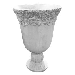 DKD Home Decor Macetero Romantico Blanco Cemento 31 x 31 x 49 cm Precio: 39.69000013. SKU: B13AHKWN2G