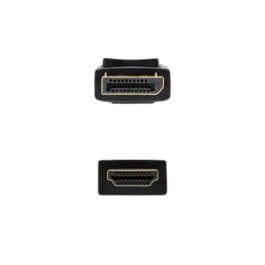 Nano Cable 10.15.4300 Cable Conversor DisplayPort Macho a HDMI Macho, Negro, 50cm, Soporta 4K x 2K