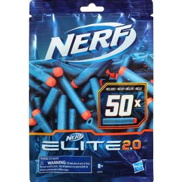 NERF Pack de 50 Dardos Elite 2.0, Accesorio de Recarga E9484 Rc-6, Para Pistolas y Fusiles NERF, Lanzamiento Hasta 27 Metros, Juguete A Partir de 8 Años Precio: 9.78999989. SKU: S7145407
