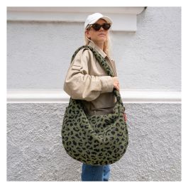 Reisenthel Bolso Moonbag Teddy Leo Oliva - Bolso Grande, 24 Litros, 480 x 330 x 140 mm, Poliéster Monocromo