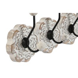 Perchero Indio DKD Home Decor Blanco 8 x 14 x 42 cm Perchero Indio DKD Home Decor Blanco 8 x 14 x 42 cm