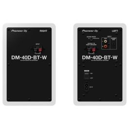 Par de altavoces de monitorización Pioneer DJ DM-40D-BT-W - Bluetooth - Bass Reflex - 2x19W - Modo DJ o Producción - Blanco Par de altavoces de monitorización Pioneer DJ DM-40D-BT-W - Bluetooth - Bass Reflex - 2x19W - Modo DJ o Producción - Blanco