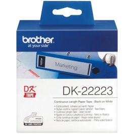BROTHER Rollo de Papel Continuo Blanco de 50mm x 30,48m