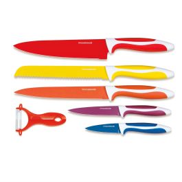 Juego de Cuchillos Cerámicos y Pelador Knoolvs InnovaGoods 6 Piezas Juego de Cuchillos Cerámicos y Pelador Knoolvs InnovaGoods 6 Piezas