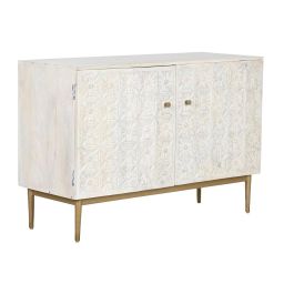 Aparador Indio DKD Home Decor Blanco Dorado 45 x 80 x 120 cm Precio: 571.5000005. SKU: B1KGCZDH7A