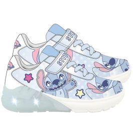 Cerdá t029 Deportiva Infantil con Luces de Stitch y Suela TPR, Zapatillas para Niños y Niñas en Azul Claro, Talla 29