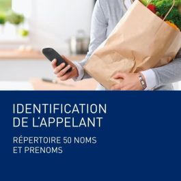 Panasonic KX-TG1611FRH Teléfono inalámbrico digital residencial sin contestador automático, Pantalla retroiluminada, Directorio 50 números, Negro