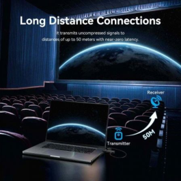 Vention ADKB0 Adaptador Transmisor de vídeo inalámbrico USB-C a HDMI 1080P@60Hz 5GHz Alcance 50m