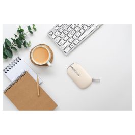 ASUS MD100 Ratón Inalámbrico RF Wireless + Bluetooth Óptico 1600 DPI Beige, Verde