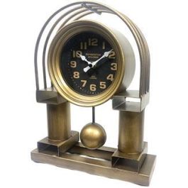 Reloj Sobremesa Tradicional DKD Home Decor Dorado Negro 8 x 31 x 25 cm Precio: 20.69000054. SKU: S3037693