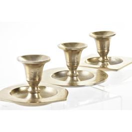 DKD Home Decor Candelabro Árabe Dorado de Aluminio 12x7x12 cm Pack de 6 Unidades