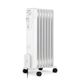 Oceanic Baño de Aceite Eléctrico 1500W OCEABH1500W2 - 3 Potencias - 7 Elementos - Blanco - Móvil