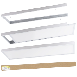 BX3 LIGHT Marco de Instalación en Superficie para Panel LED 1200x300 mm BX3-M-P-1200300 - Compatible con Techos de Pladur y Hormigón Precio: 13.50000025. SKU: B1F77W5GMM