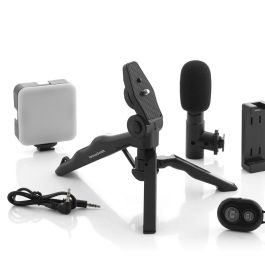 Kit Vlogging con Luz, Micrófono y Mando Plodni InnovaGoods 6 Piezas