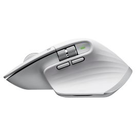 Logitech MX Master 3S Ratón Inalámbrico Bluetooth Láser 8000 DPI Mano Derecha Color Gris Pale Grey para Oficina