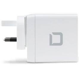 DICOTA D31983 Cargador Universal GaN para Portátil, 100W, Rápido Power Delivery/Quick Charge 4+, 1 USB-A, 2 USB-C
