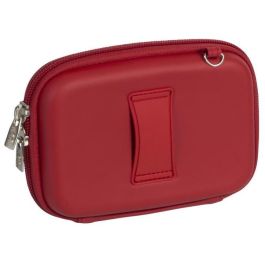 Rivacase 9101 Funda Rígida EVA para Disco Duro 2.5" Rojo, Resistente a Rayones y Agua, con 5 Bolsillos
