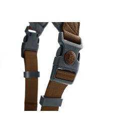 Hunter L/2 Arnés para Perro London Comfort Marrón Talla L Pecho 73-100cm Cuello 71cm Poliéster Suave Ajustable Seguro