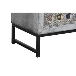 DKD Home Decor Armario Estilo Indio de Mango Hecho a Mano Blanco Gris Multicolor 2 Puertas 2 Estanterías 90x38x150 cm DKD Home Decor Armario Estilo Indio de Mango Hecho a Mano Blanco Gris Multicolor 2 Puertas 2 Estanterías 90x38x150 cm