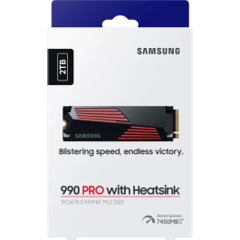 Samsung MZ-V9P2T0GW SSD Interno 2 TB PCIe 4.0 NVMe 2.0 M.2 2280 Con Disipador Hasta 7450 MB/s