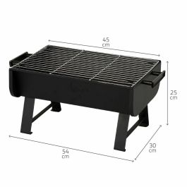 Barbacoa Portátil Aktive Acero 45 x 25 x 30 cm Negro (2 Unidades) Barbacoa Portátil Aktive Acero 45 x 25 x 30 cm Negro (2 Unidades)
