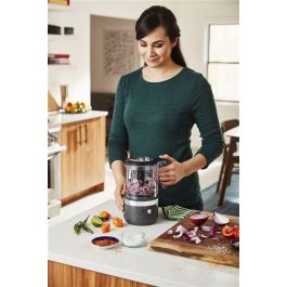 Kitchenaid 5KFCB519 EDG Picadora de Alimentos Inalámbrica Gris Marengo con Batería de 12V y Bol de 1.18L