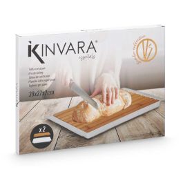 Tabla Cortar Pan Blanca 38X27Cm Kinvara (8 Unidades) Tabla Cortar Pan Blanca 38X27Cm Kinvara (8 Unidades)
