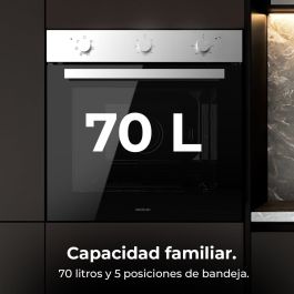 Cecotec Horno Multifunción Bolero Hexa Inox 2800W 70L Temporizador y Vapor