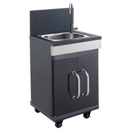 Cook'In Garden WT031T Módulo Fregadero Fidgi Integrable con Barbacoas Fidgi 3 y 4, Protector Salpicaduras, Acero Inoxidable Cook'In Garden WT031T Módulo Fregadero Fidgi Integrable con Barbacoas Fidgi 3 y 4, Protector Salpicaduras, Acero Inoxidable
