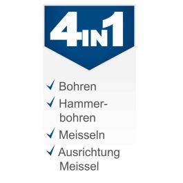 Scheppach Taladro sin escobillas SDS Plus BC-RHD230-X 20V 2,2 julios 1400 rpm sin batería