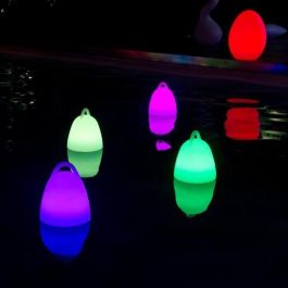 LUMISKY Lámpara portátil inalámbrica LED LIBERTY C25 - Impermeable y flotante - H 24 cm - Blanco y multicolor LUMISKY Lámpara portátil inalámbrica LED LIBERTY C25 - Impermeable y flotante - H 24 cm - Blanco y multicolor