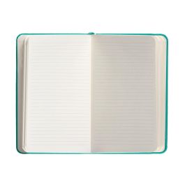 Cuaderno Con Gomilla Antartik Notes Tapa Dura A6 Hojas Rayas Turquesa 100 Hojas 80 gr Fsc