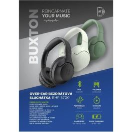 Buxton BHP 8700 Auriculares Inalámbricos Supraaurales Negros
