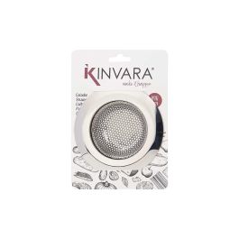 Kinvara Filtro Fregadero Grande de Acero Inoxidable 304, 11.3x2.5x11.3 cm, Color Metal (48 Unidades)