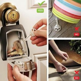Master Lock Caja de Seguridad para Llaves con Combinación Programable de 4 Dígitos, Resistente a la Intemperie, Cuerpo de Aluminio y Mango